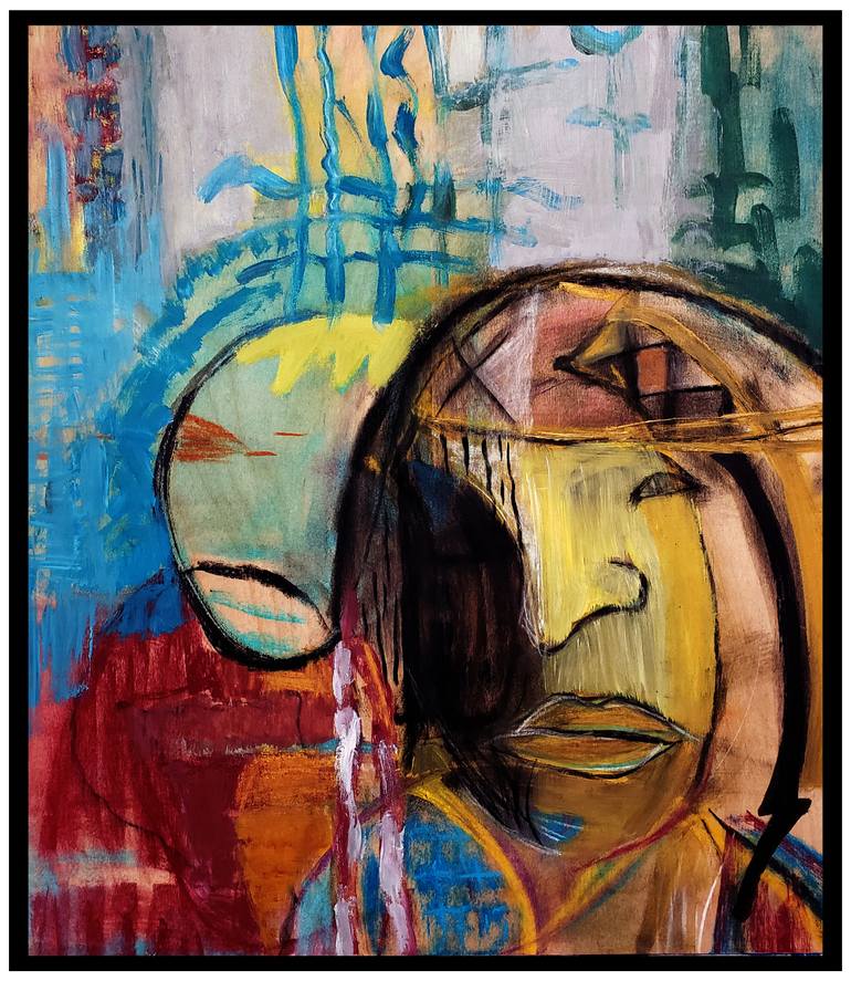 Original Abstract Expressionism Abstract Painting by Tamara Wasserman