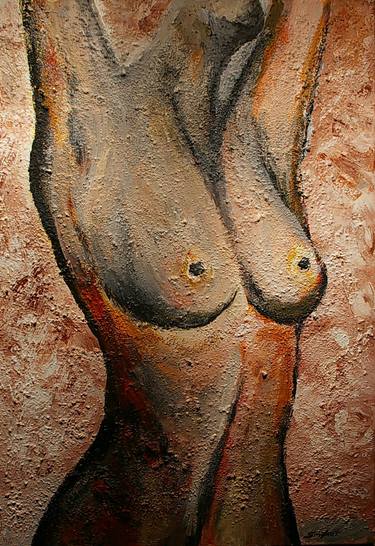 Beautiful Nude Women Abstract Original Painting thumb