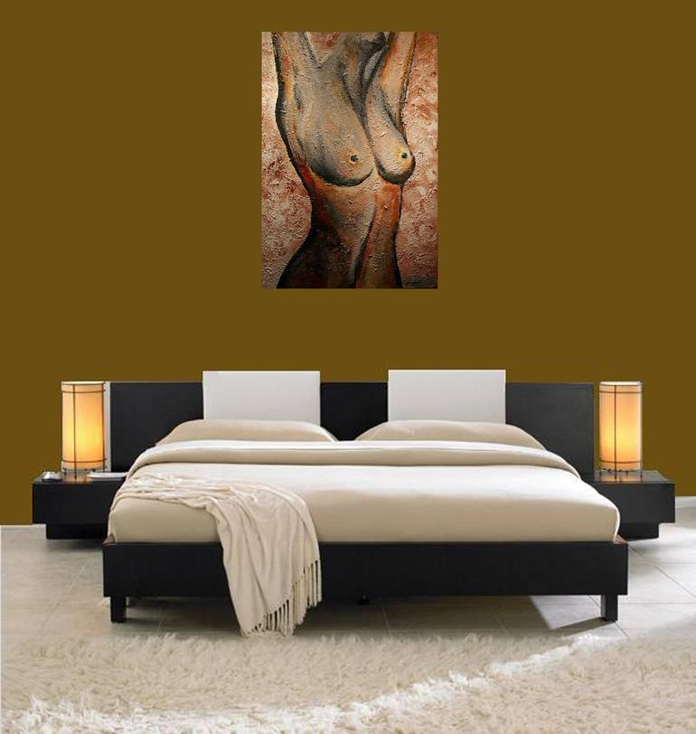 Original Abstract Nude Painting by Andrzej Smykot