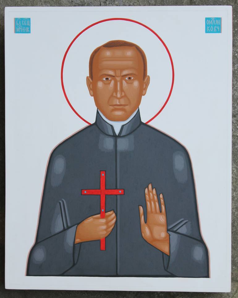 saint Omelian Kovch Painting by Danylo Movchan Saatchi Art