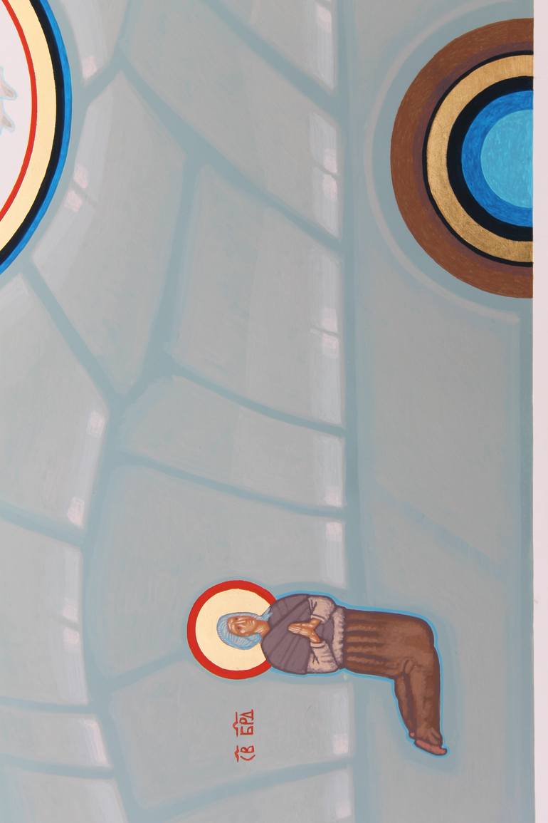 Original Figurative Religion Painting by Danylo Movchan