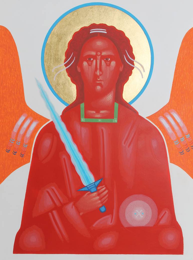Original Figurative Religion Painting by Danylo Movchan