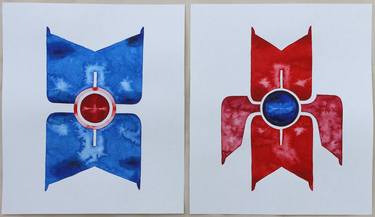 Print of Geometric Paintings by Danylo Movchan