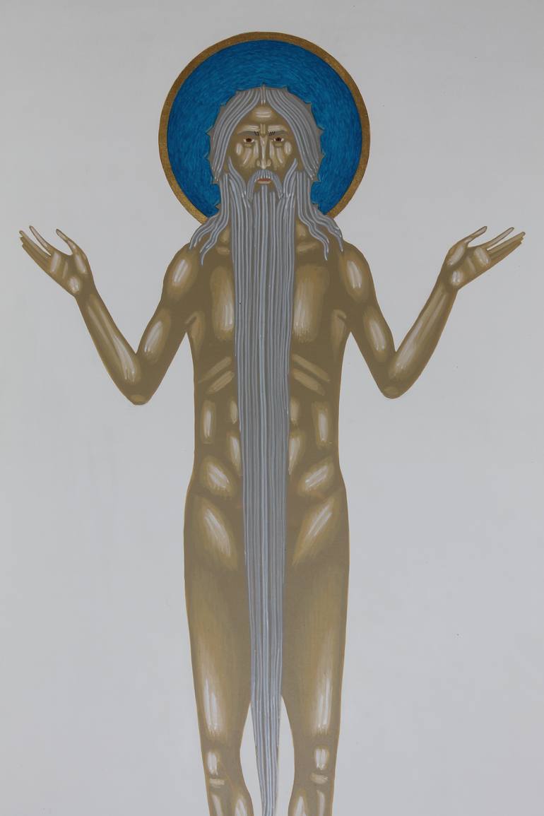 Original Figurative Religion Painting by Danylo Movchan