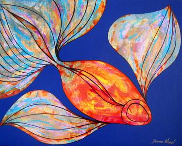 Print of Fish Paintings by Irene Koval
