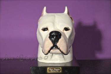 Original Figurative Dogs Sculpture by Orgullo Blanco
