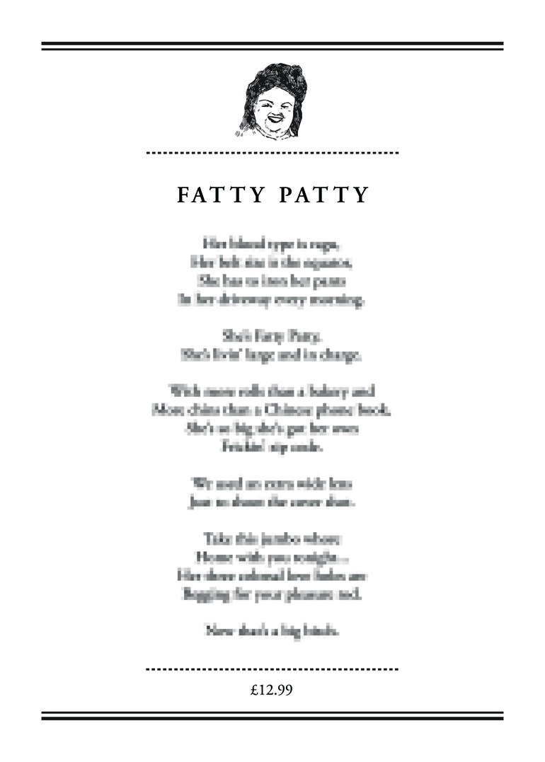 Fatty Patty Censored Printmaking By Siobhan Barr Saatchi Art
