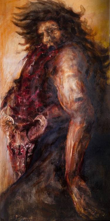 Original Mortality Painting by Santiago Betancur Z