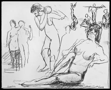 Print of Nude Drawings by Duly Noted Painters