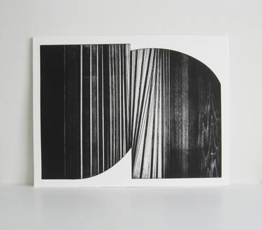 Original Black & White Abstract Printmaking by Elvia Perrin