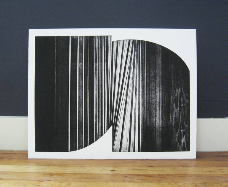 Original Black & White Abstract Printmaking by Elvia Perrin