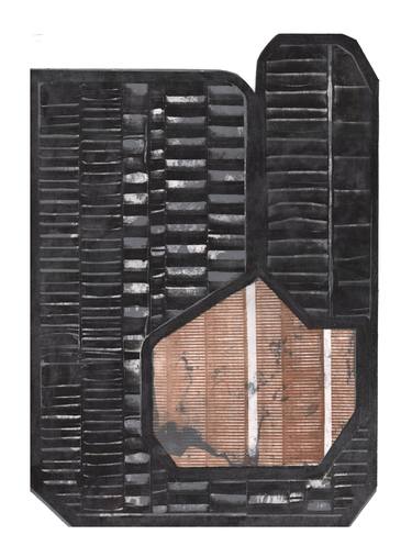 Original Black & White Abstract Printmaking by Elvia Perrin