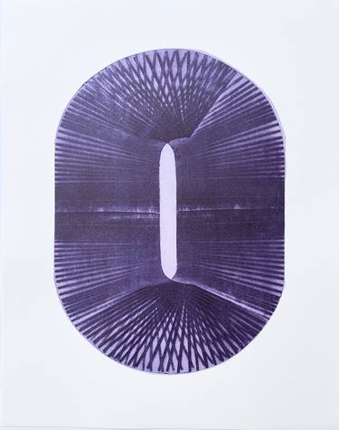 Original Contemporary Geometric Printmaking by Elvia Perrin