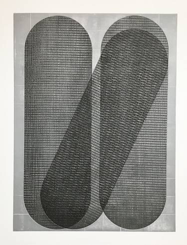 Original Contemporary Geometric Printmaking by Elvia Perrin