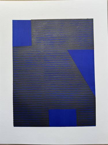 Original Bauhaus Abstract Printmaking by Elvia Perrin