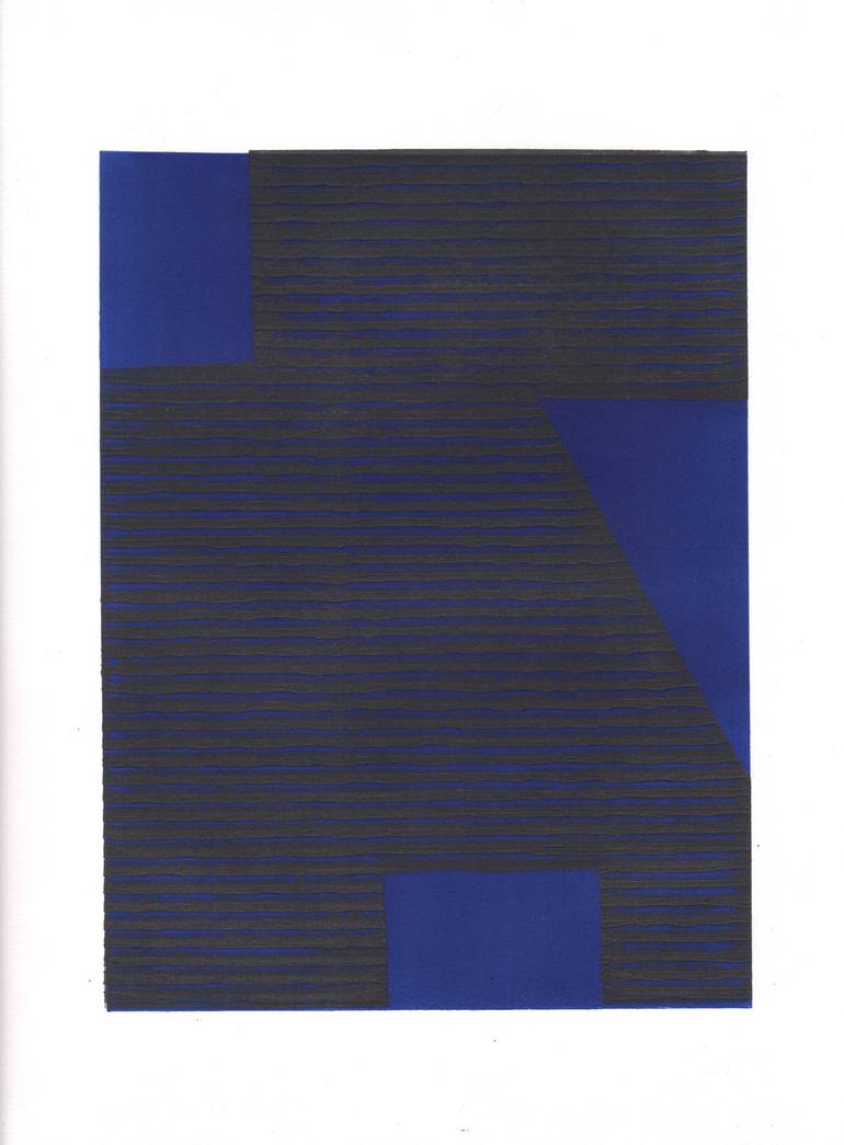 Original Bauhaus Abstract Printmaking by Elvia Perrin