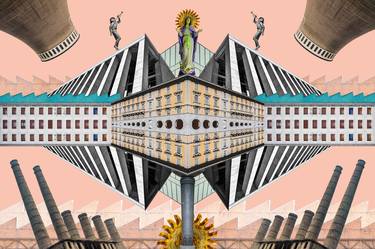 Original Conceptual Architecture Collage by Ivan Bignami