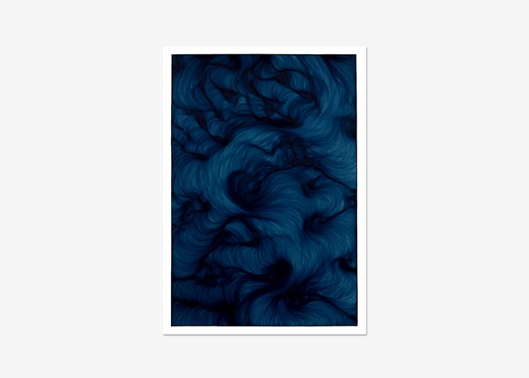 Original Minimalism Abstract Drawing by Lali Torma