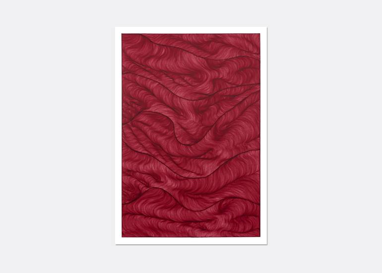 Original Minimalism Abstract Drawing by Lali Torma