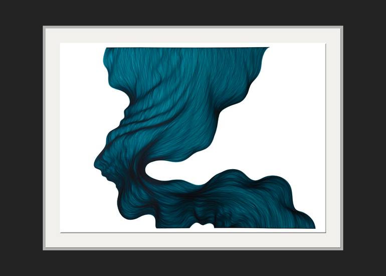 Original Abstract Drawing by Lali Torma