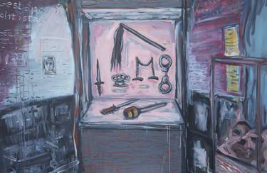 Original Expressionism Interiors Paintings by David Meyers
