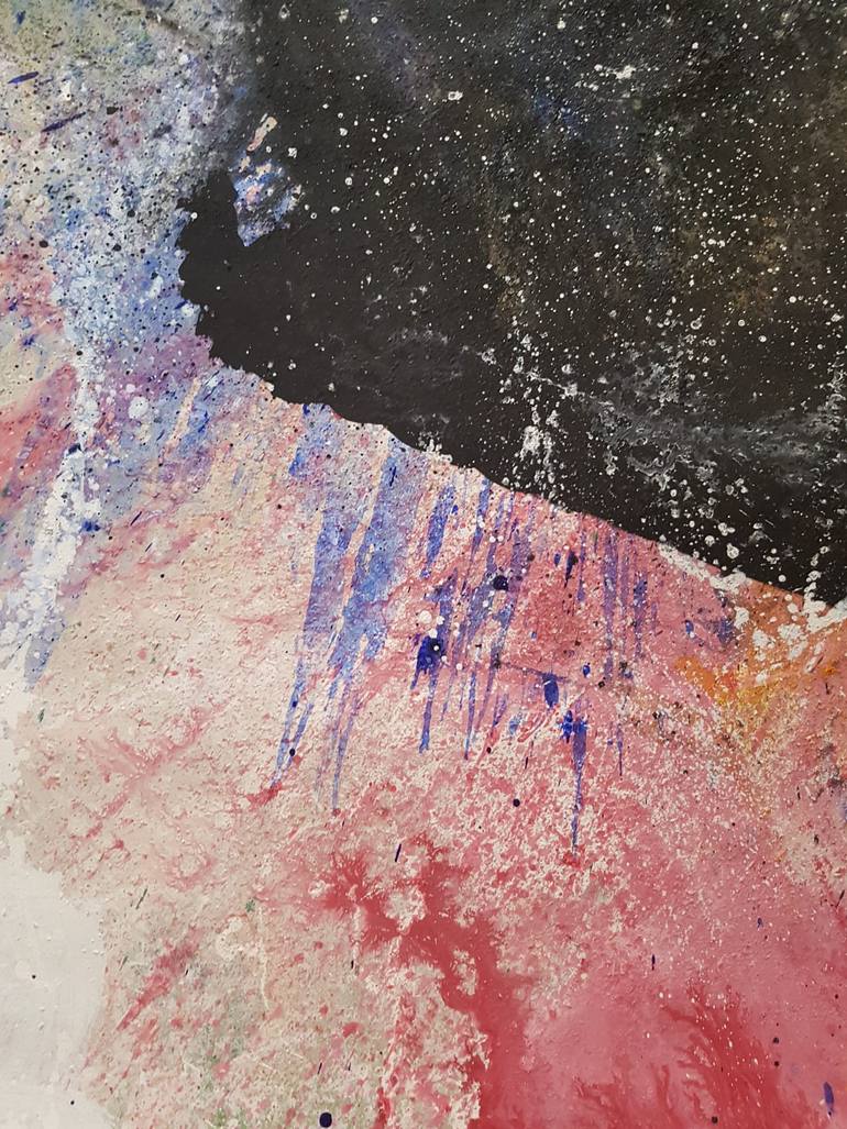 Original Abstract Expressionism Abstract Painting by Gabriel Prundeanu