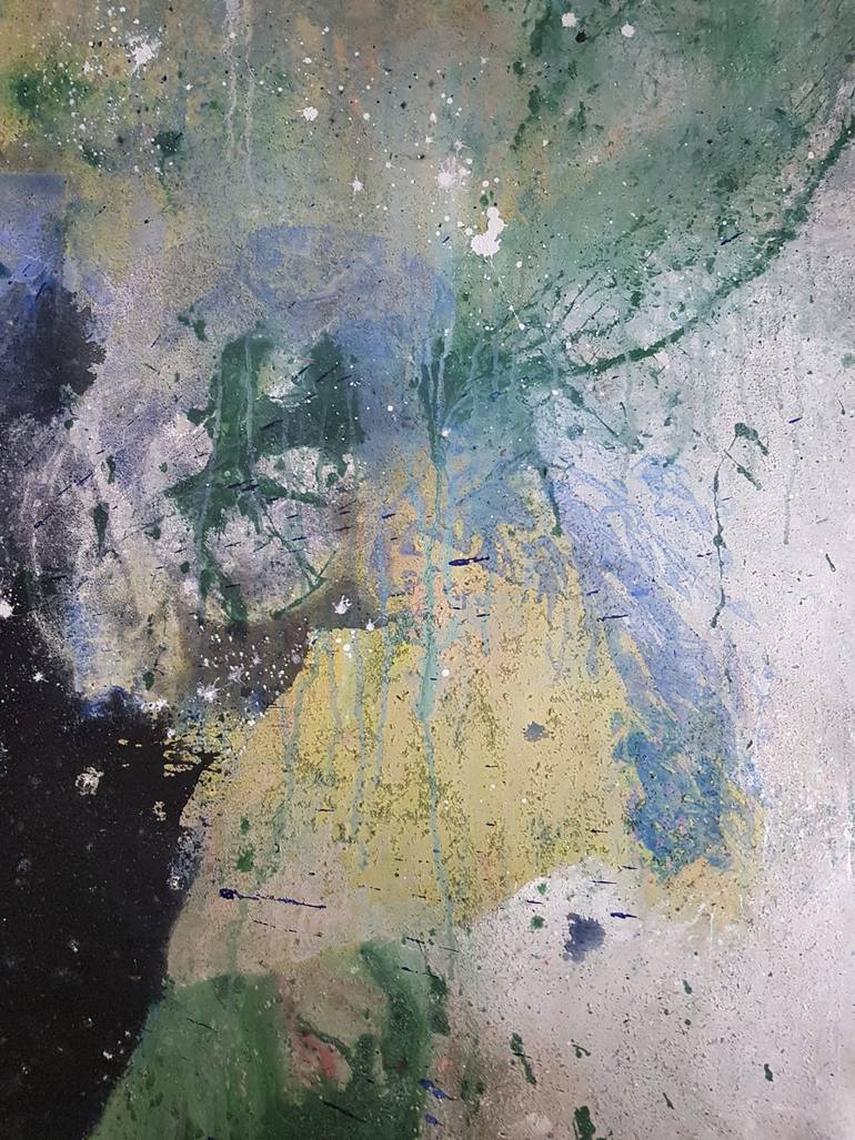 Original Abstract Expressionism Abstract Painting by Gabriel Prundeanu