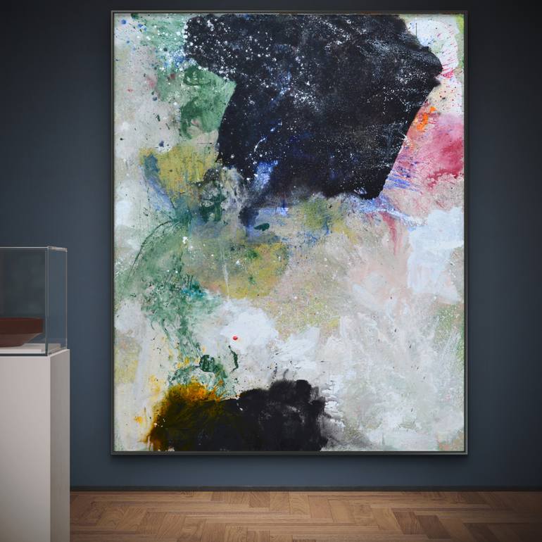 Original Abstract Expressionism Abstract Painting by Gabriel Prundeanu