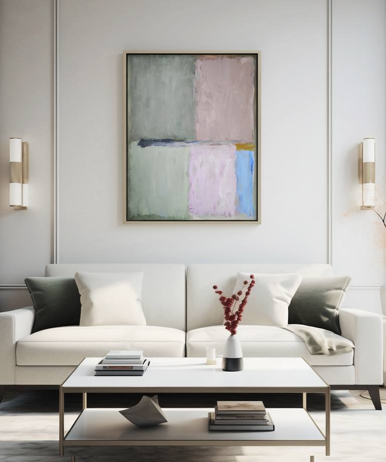 Original Color Field Painting Abstract Painting by Gabriel Prundeanu