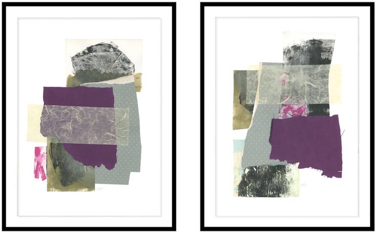 Original Contemporary Abstract Collage by Gabriel Prundeanu