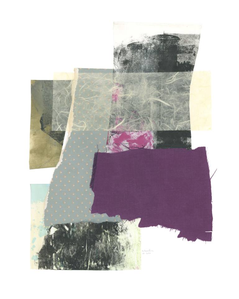 Original Contemporary Abstract Collage by Gabriel Prundeanu