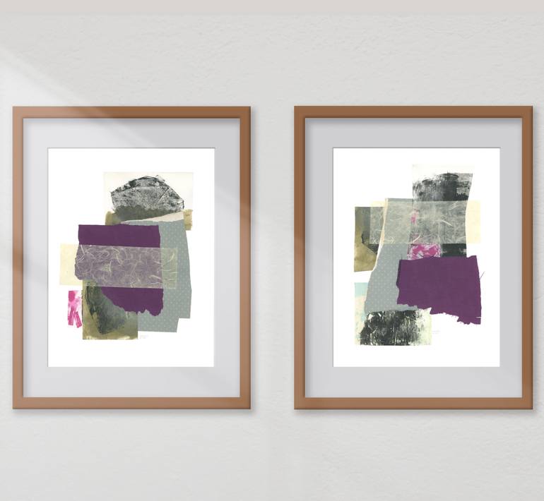 Original Contemporary Abstract Collage by Gabriel Prundeanu