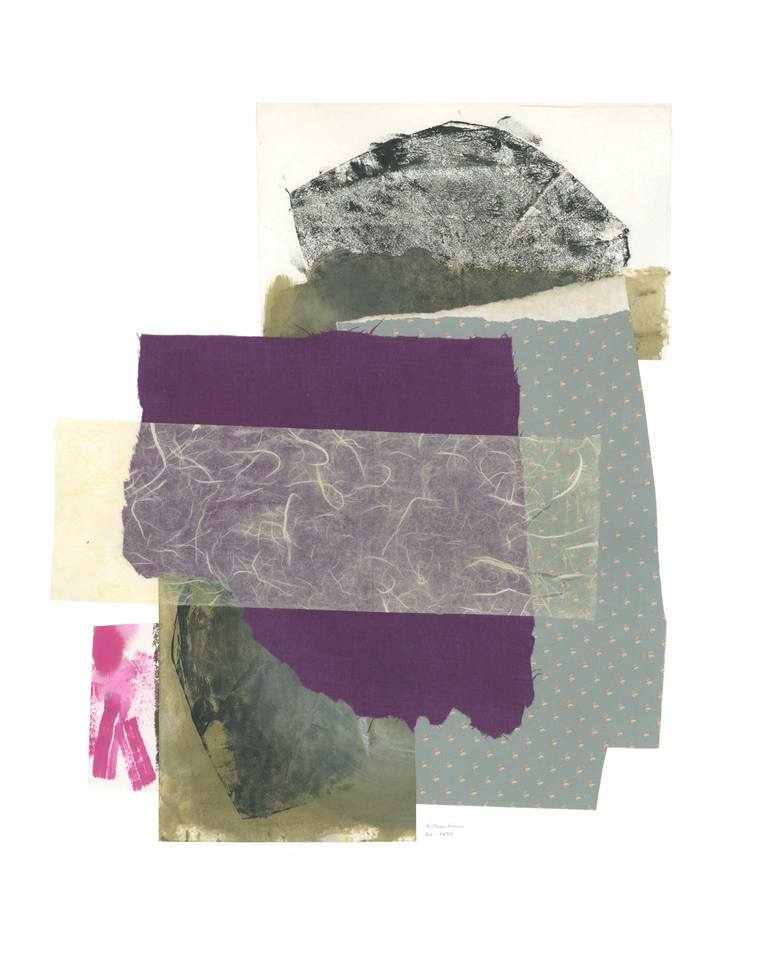 Original Contemporary Abstract Collage by Gabriel Prundeanu