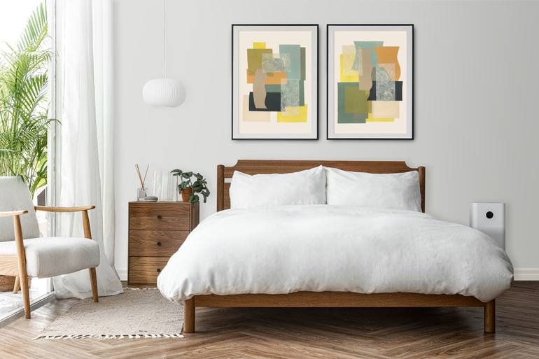 Original Contemporary Abstract Collage by Gabriel Prundeanu