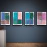 set of 4 paintings