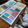 signing abstract collages