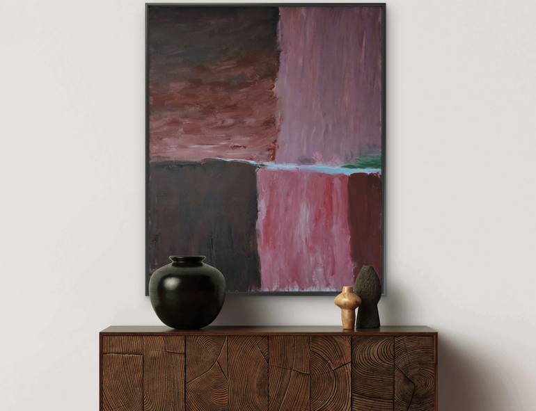 Original Color Field Painting Abstract Painting by Gabriel Prundeanu