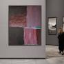 red abstract painting