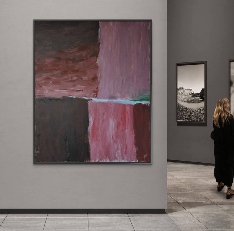 Original Color Field Painting Abstract Painting by Gabriel Prundeanu