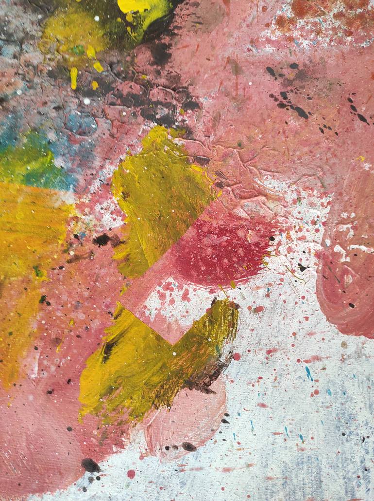 Original Abstract Expressionism Abstract Painting by Gabriel Prundeanu