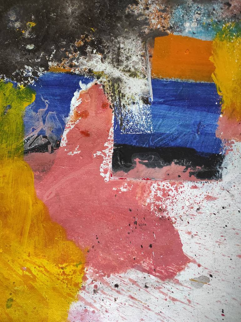Original Abstract Expressionism Abstract Painting by Gabriel Prundeanu