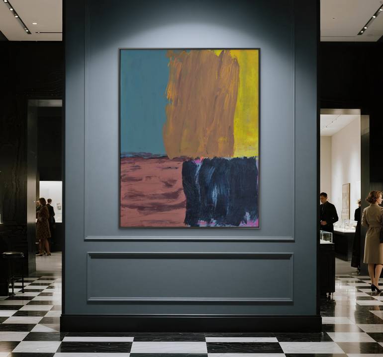 Original Color Field Painting Abstract Painting by Gabriel Prundeanu