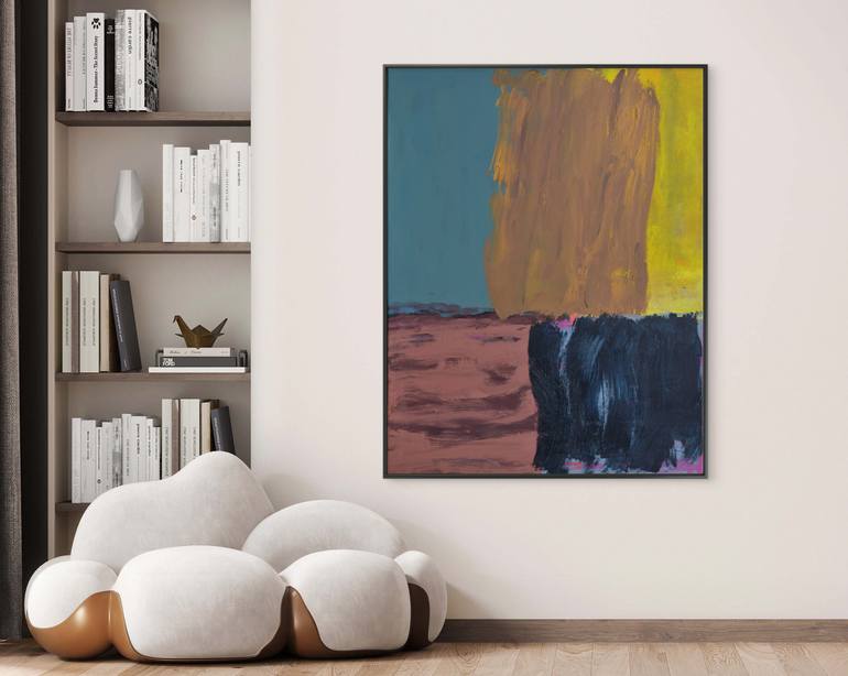 Original Color Field Painting Abstract Painting by Gabriel Prundeanu