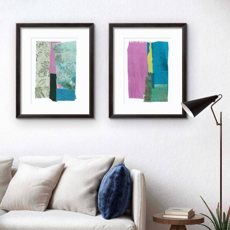 Original Contemporary Abstract Collage by Gabriel Prundeanu