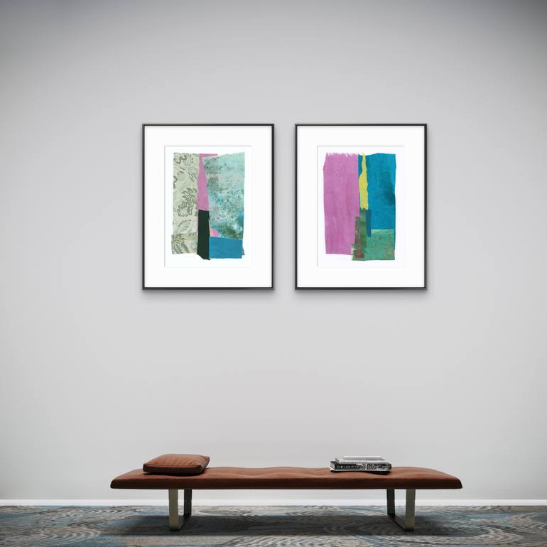 Original Contemporary Abstract Collage by Gabriel Prundeanu