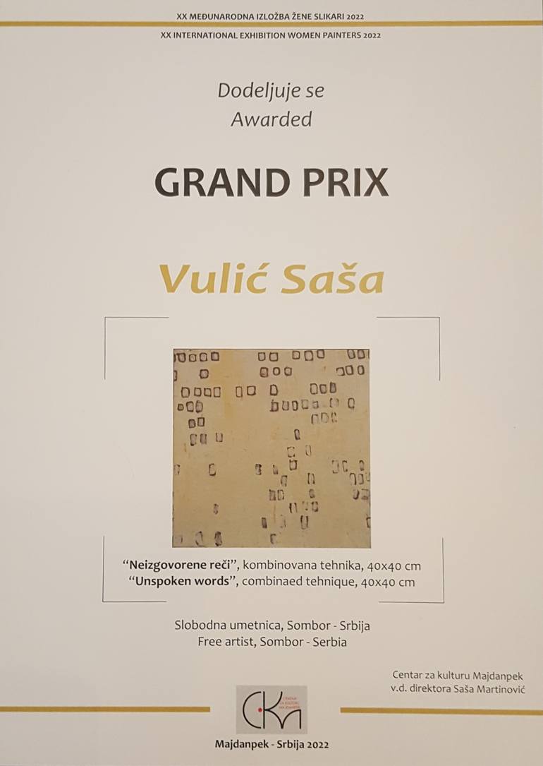 Original Abstract Painting by Sasa Vulic