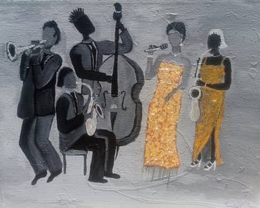 Original Figurative Music Mixed Media by Jennylynd James