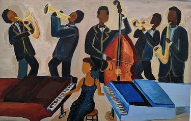 Print of Figurative Music Paintings by Jennylynd James