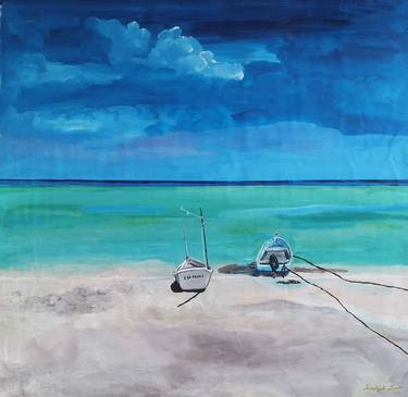 Print of Figurative Beach Paintings by Jennylynd James