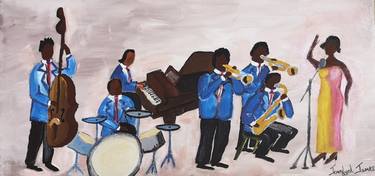 Original Figurative Music Paintings by Jennylynd James